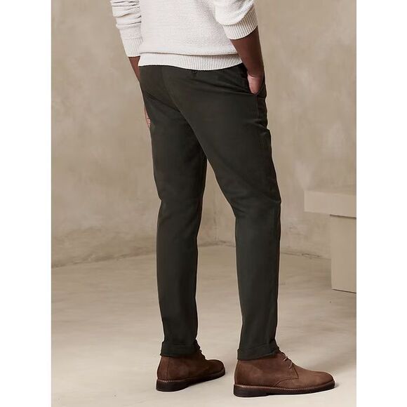 NWT Banana Republic SLIM LIVED-IN CHINO 30x30 Flint Grey - Picture 2 of 9